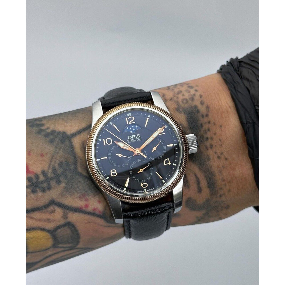 SOLD 40mm Oris Big Crown Complication ref.7627 43 Cal.581 Moonphase E S Watches
